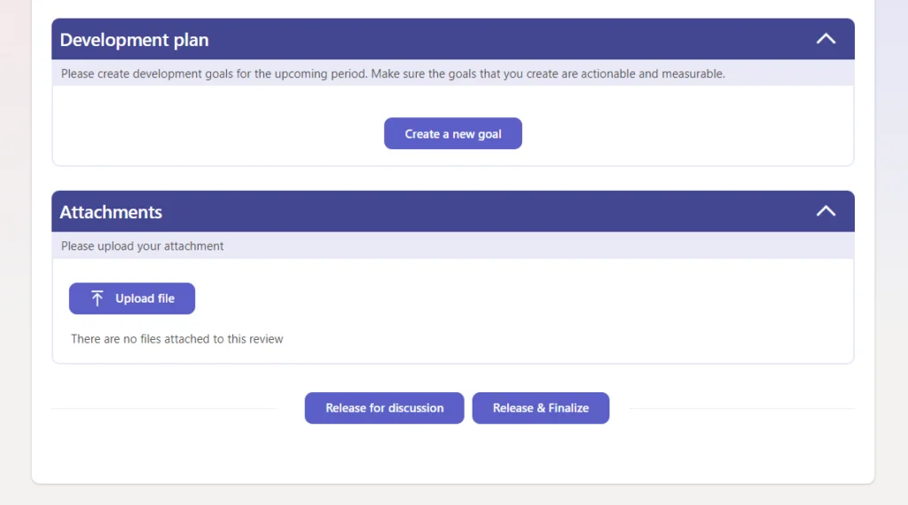 Finalize performance reviews with development plans in Microsoft Teams with Teamflect
