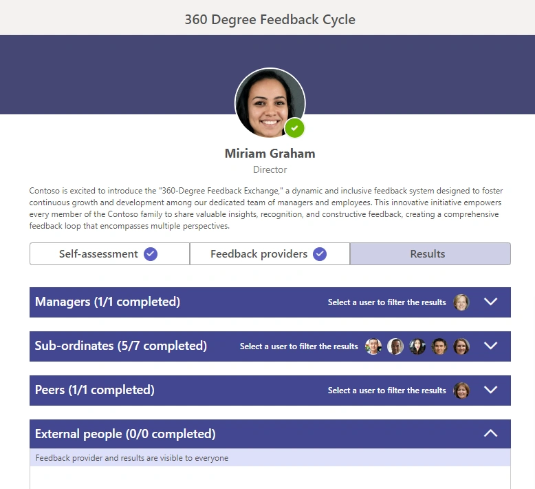 Teamflect 360-degree feedback cycle