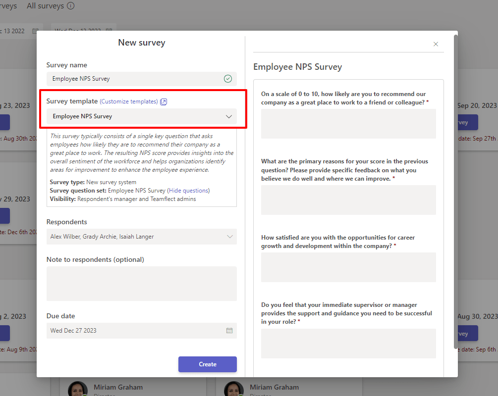 Use built-in eNPS