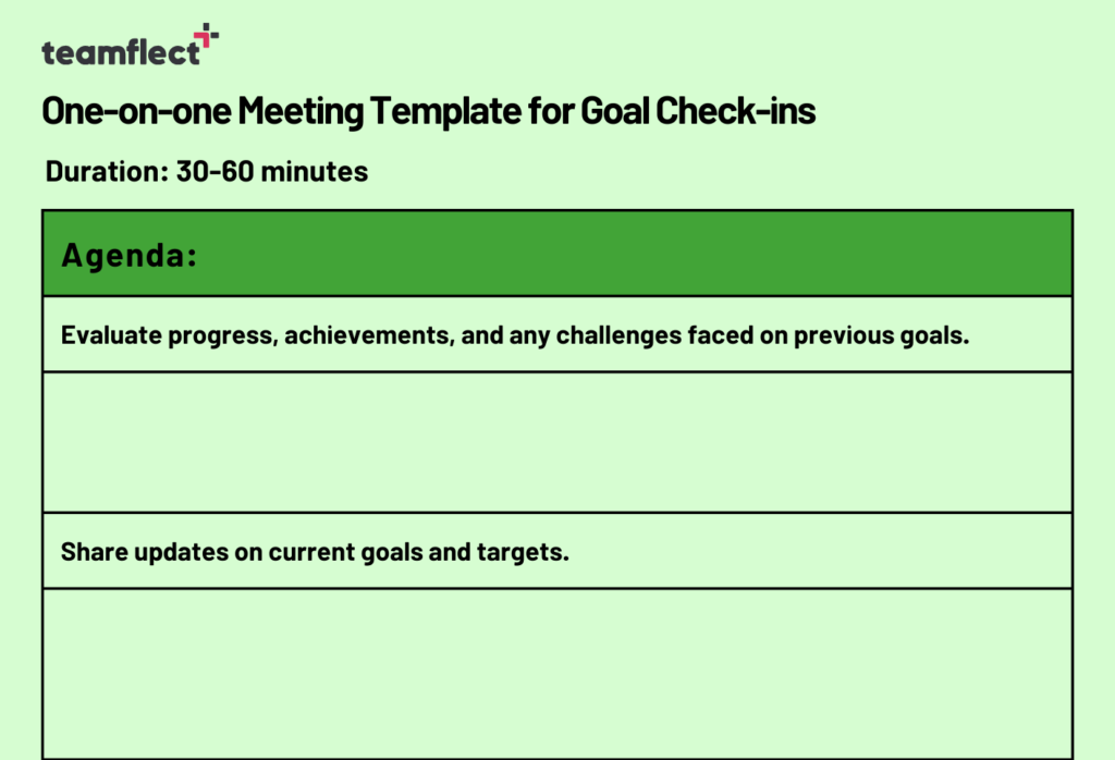 1-1 meeting template for goal check-ins