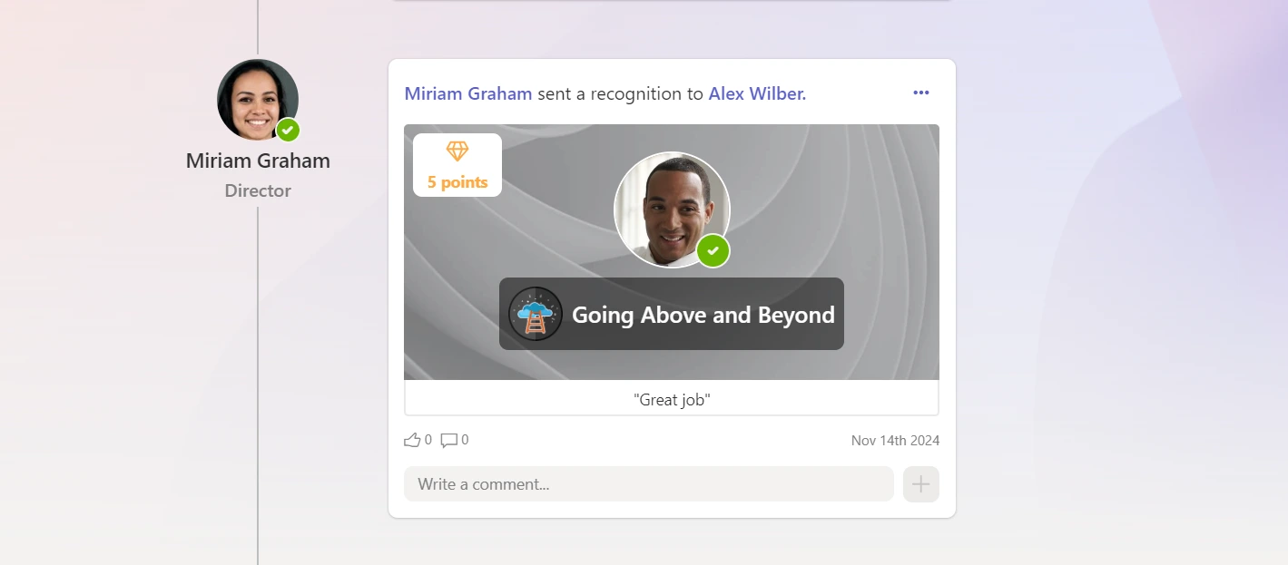 recognition badge teamflect