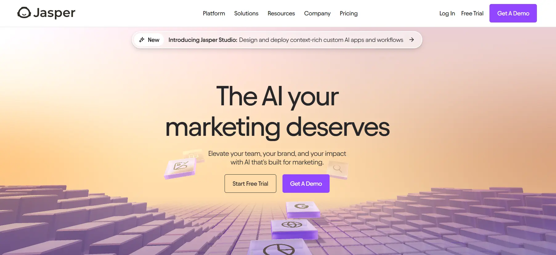 jasper.ai website homepage