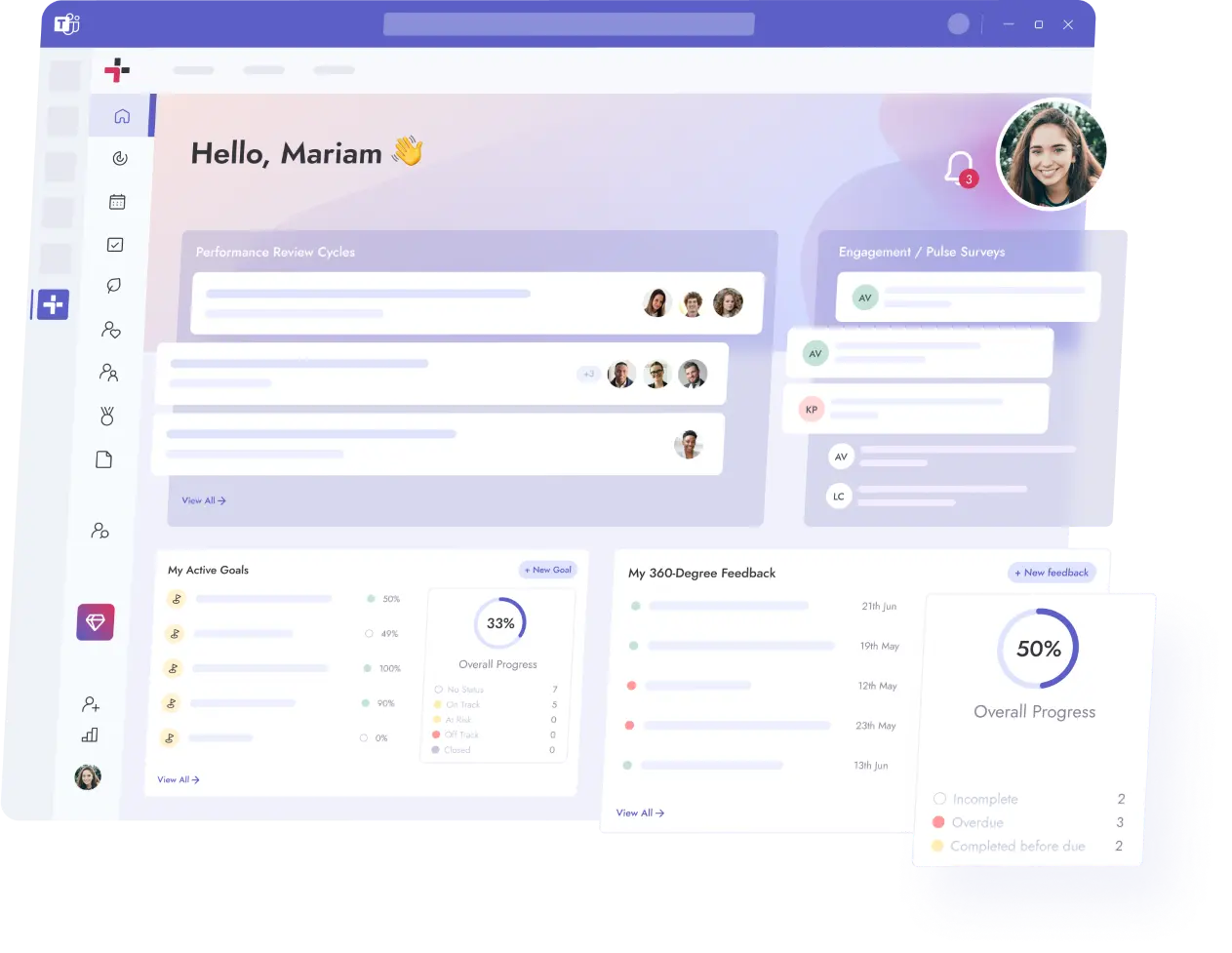 Teamflect Dashboard hero image