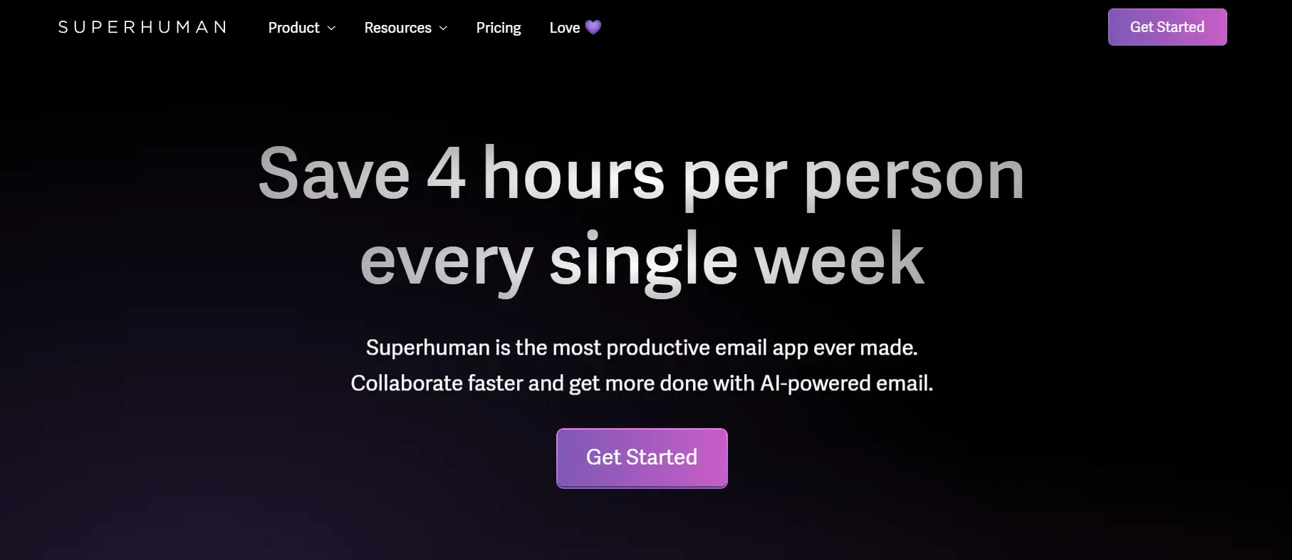 superhuman website homepage