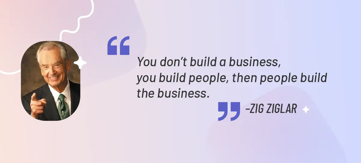 Zig Zaglar - Talent Management Quote