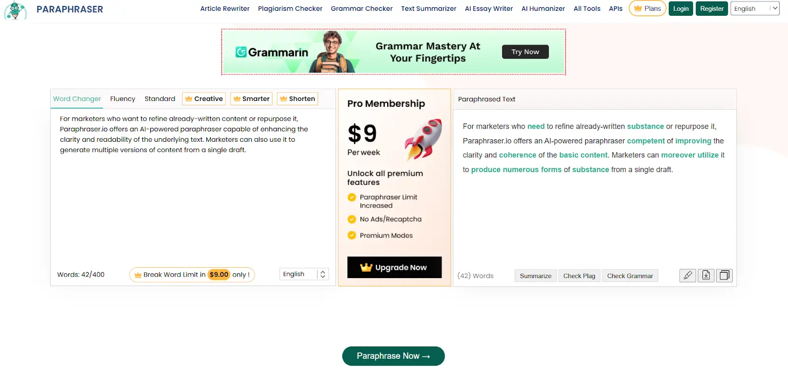 Paraphraser.io