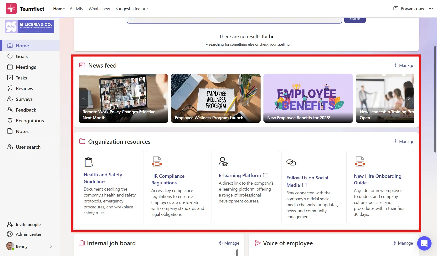 News Feed and Resources