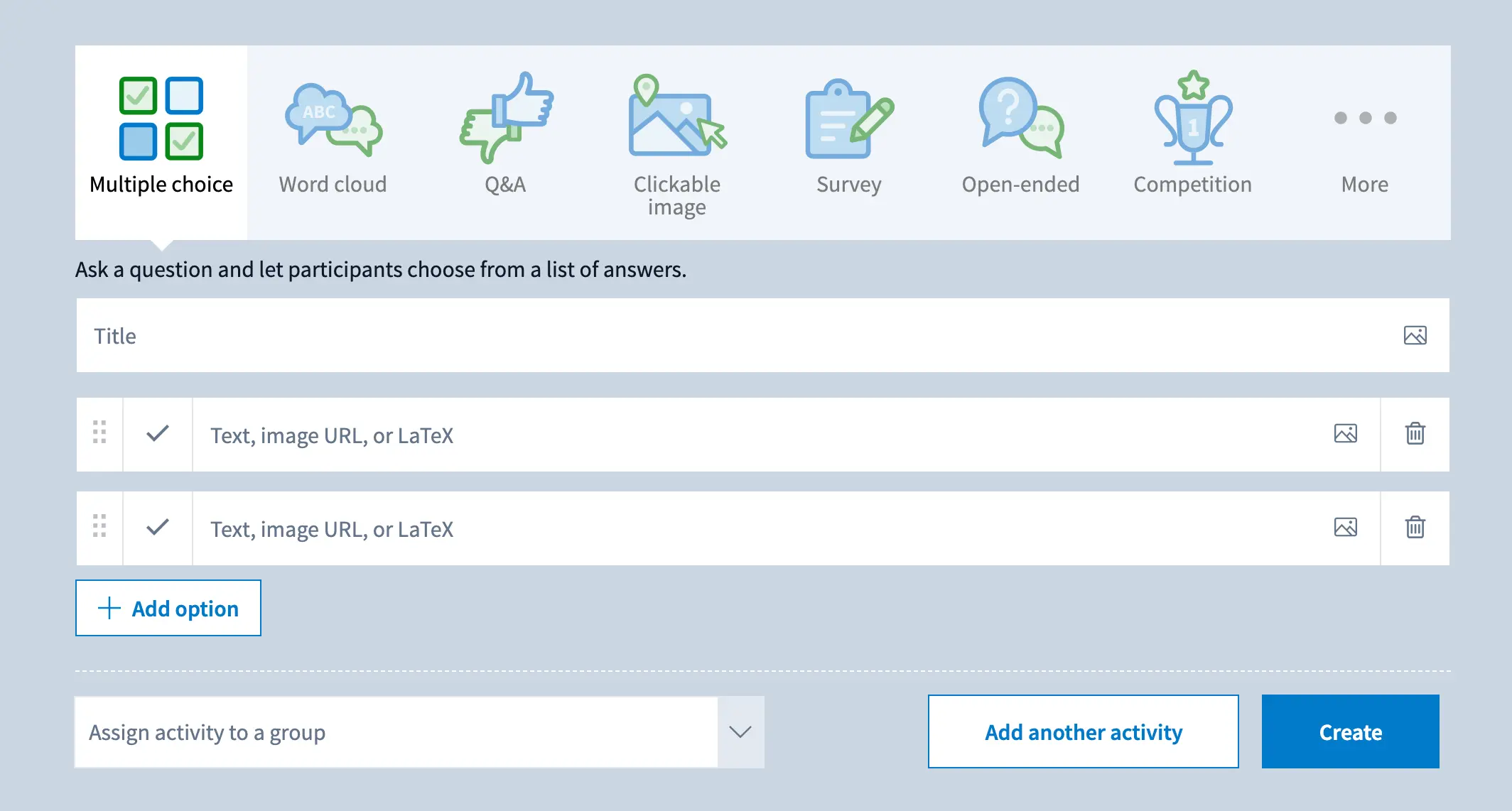 Poll Everywhere feedback tool