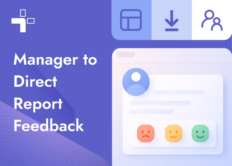 Manager to direct report feedback template inside teamflect