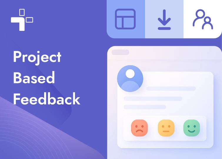 Project based feedback template inside teamflect