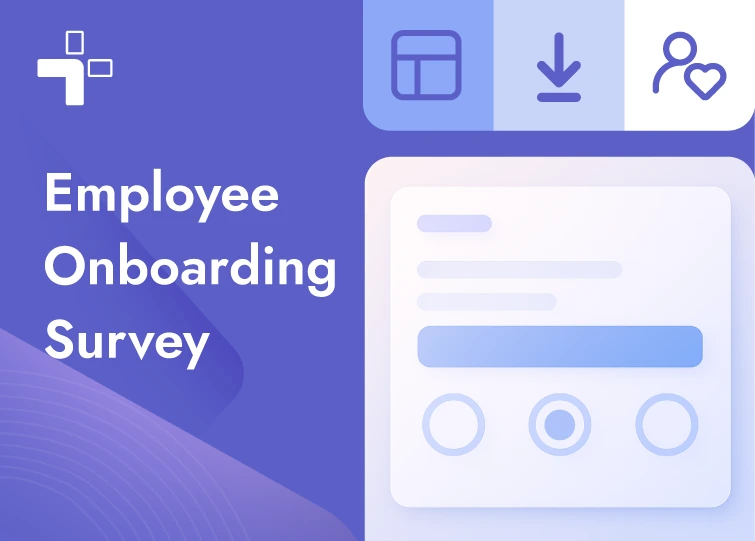 Employee onboarding survey template card image