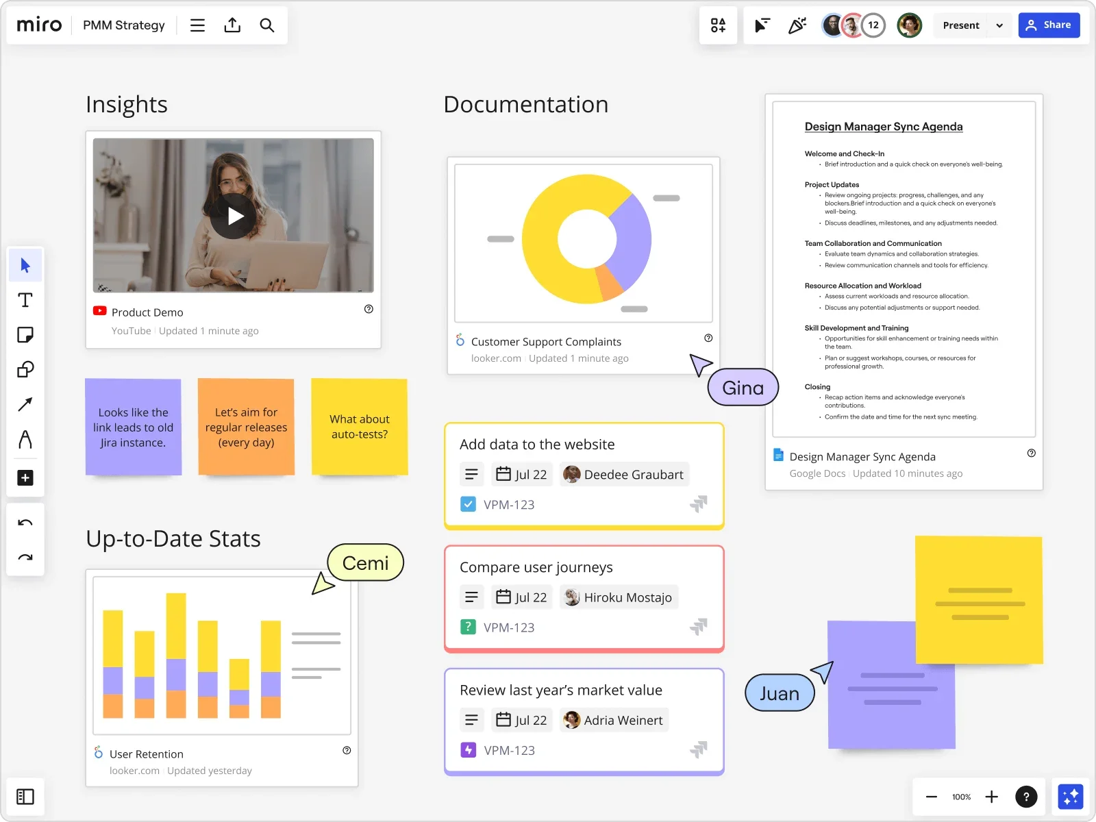 Miro main dashboard
