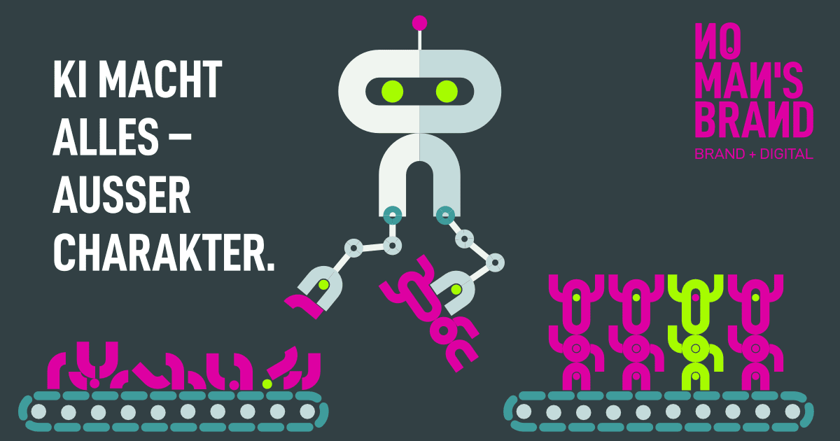KI macht alles – außer Charakter.