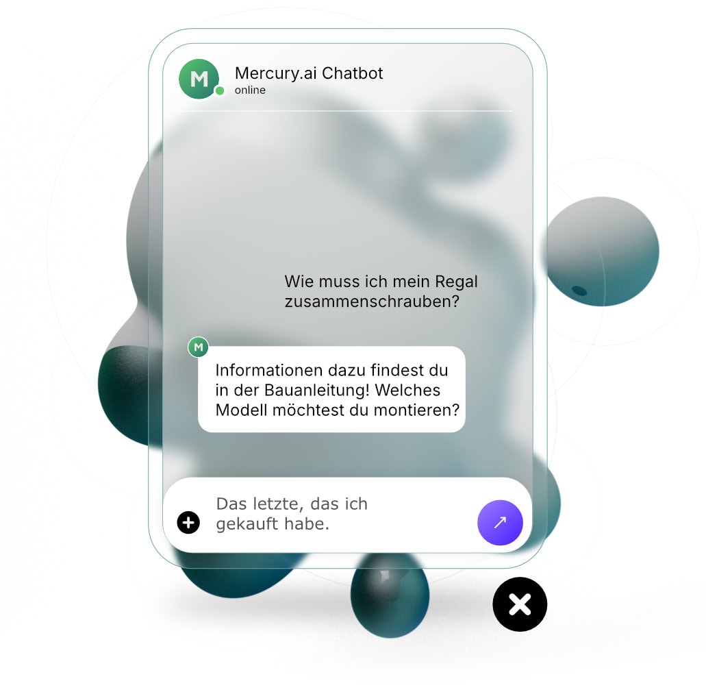 Mercury.ai Chat-Fenster