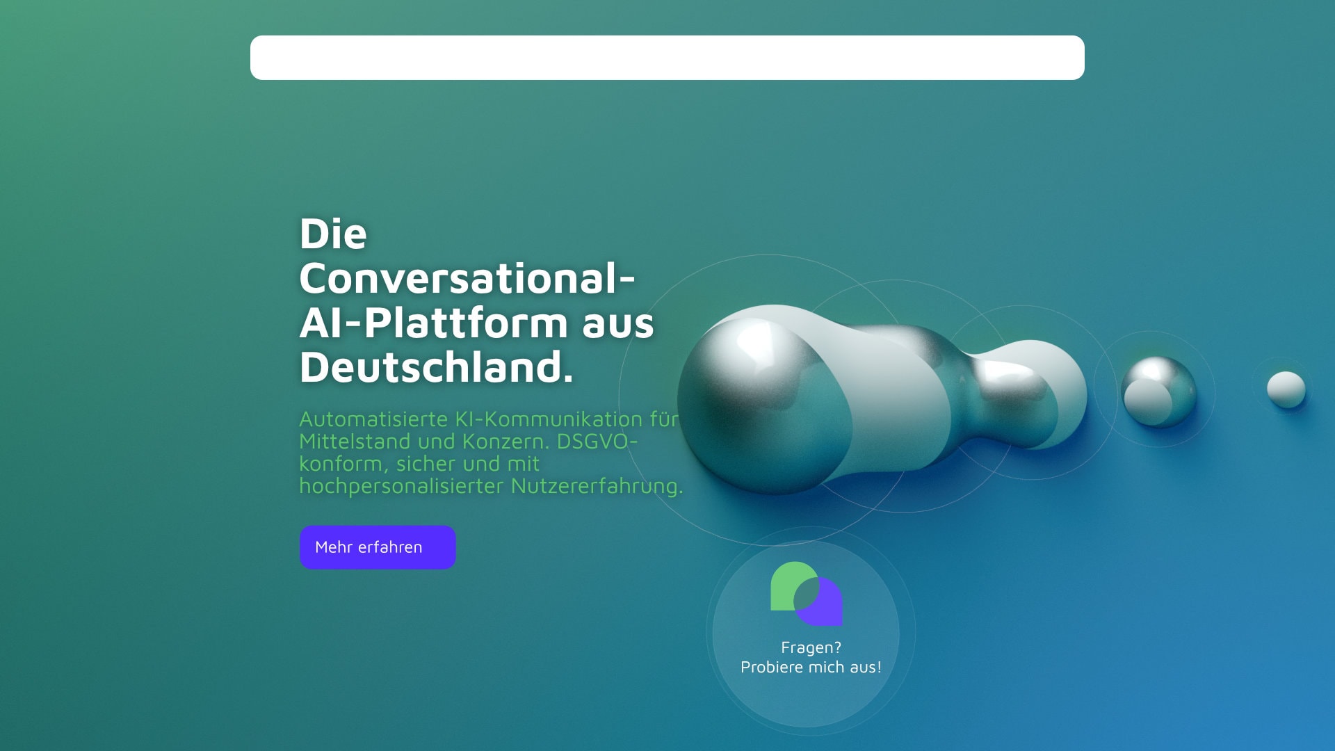 Mercury.ai Homepage weiss