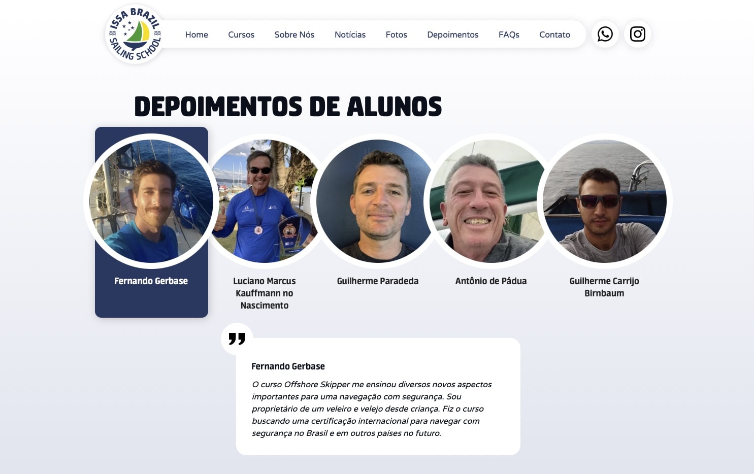 ISSA BRASIL Website Referenzen