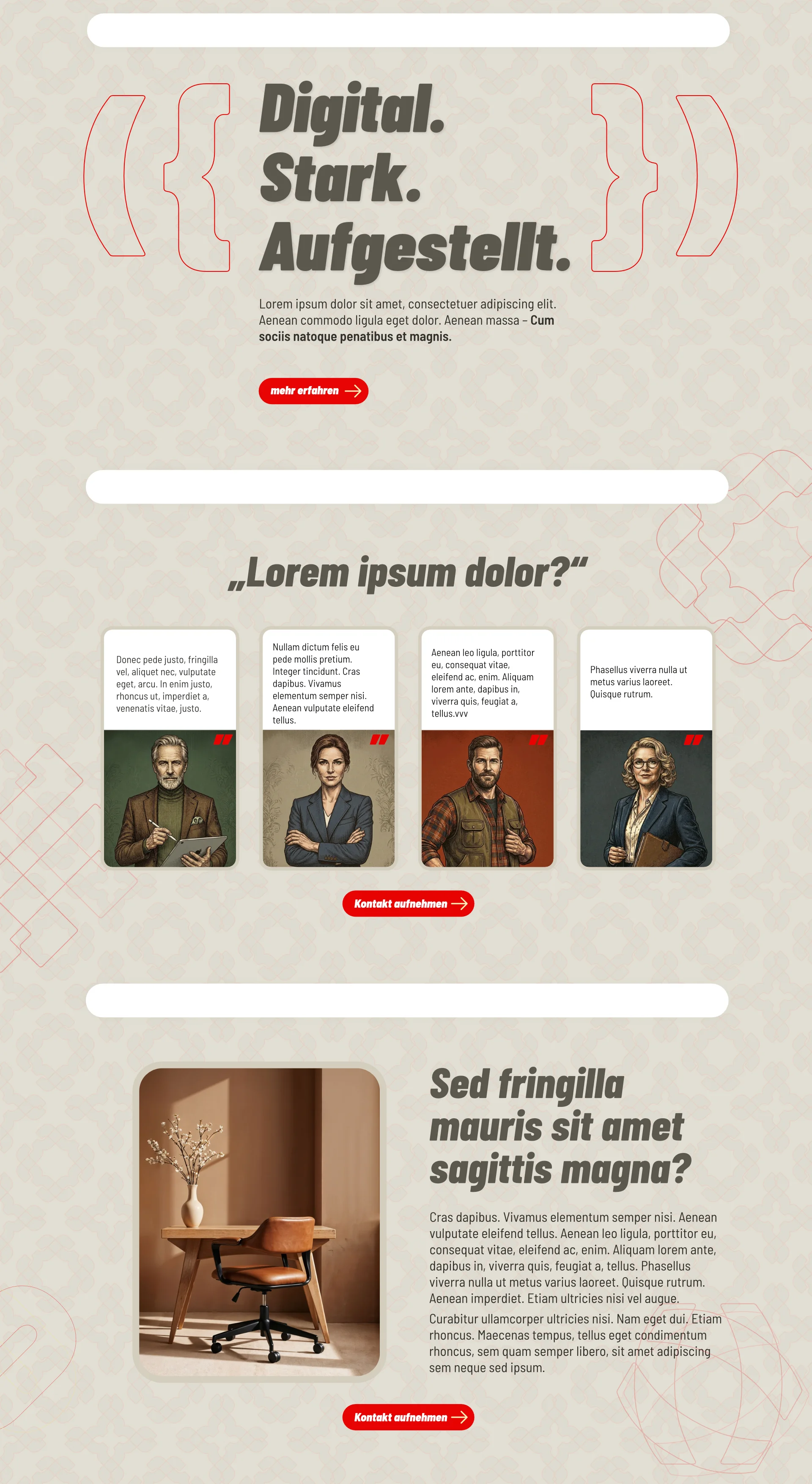 Webdesign Farbentwurf "Sand"