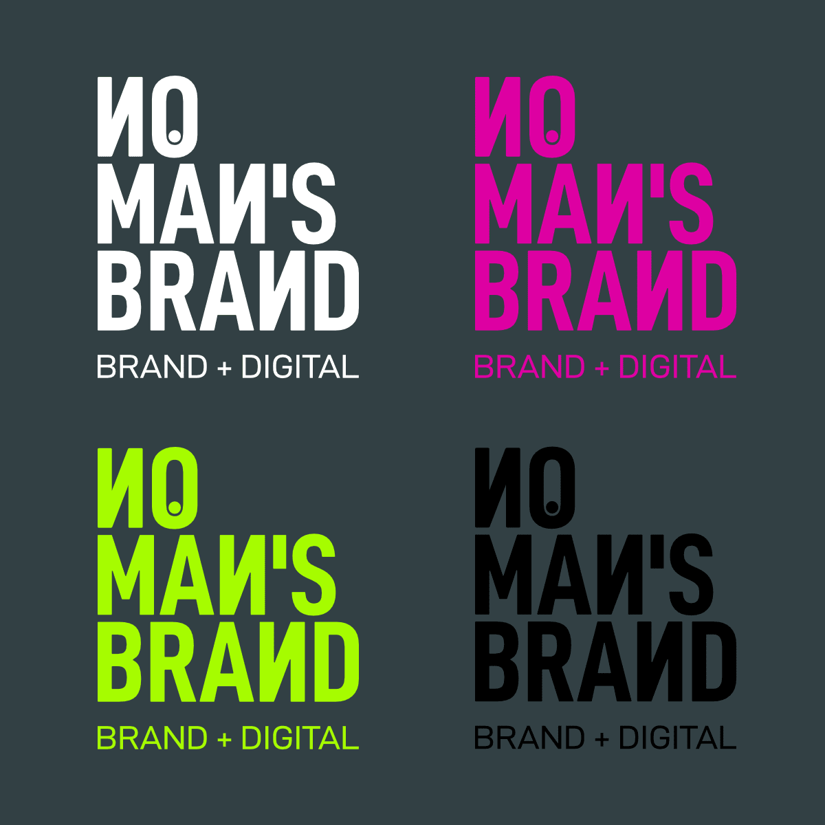 No Man's Brand Logo in Corporate Farben.