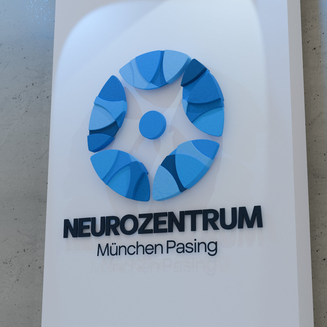 3-dimensionales Logo für den Empfang
