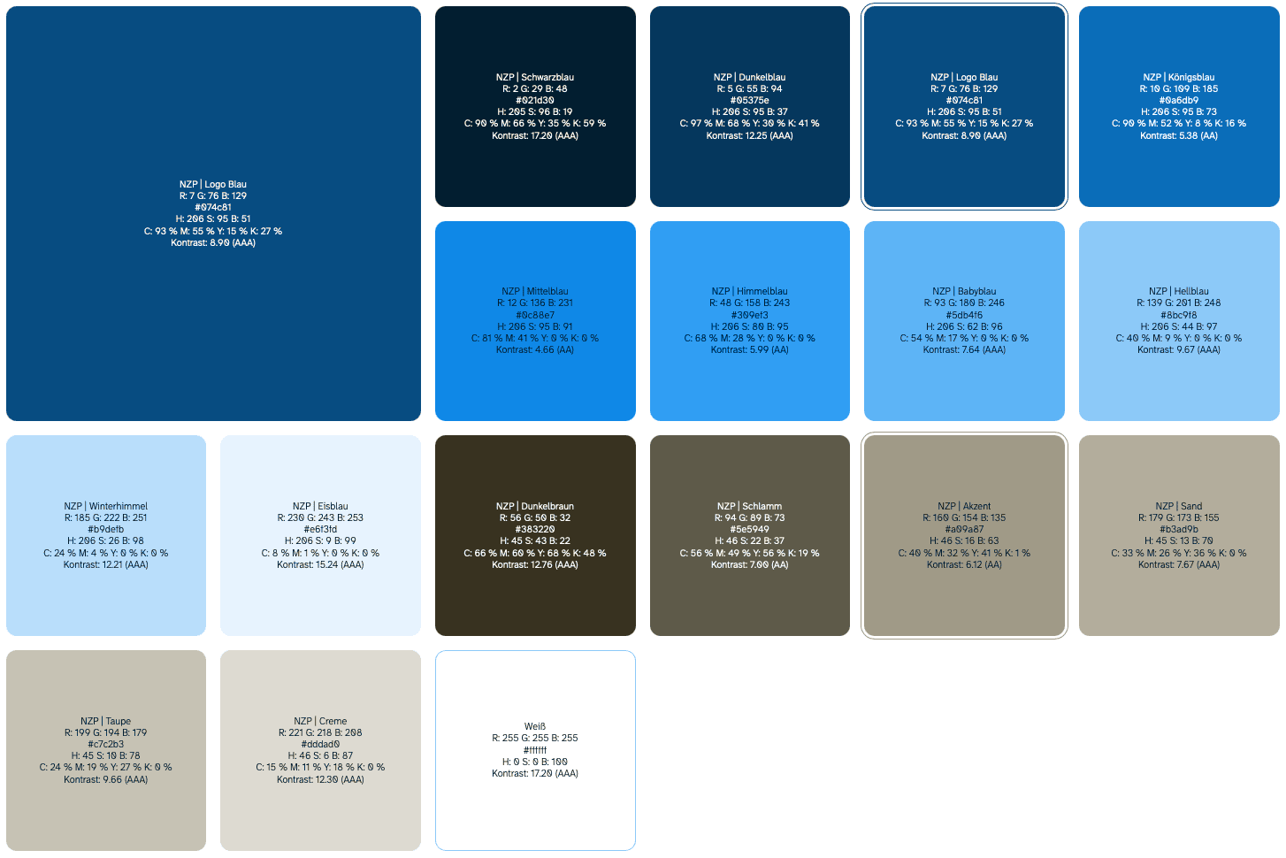 Farbpalette