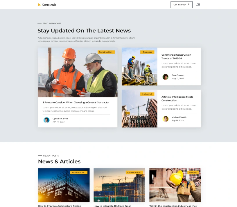 Blog One Page Image