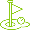 golf flag icon