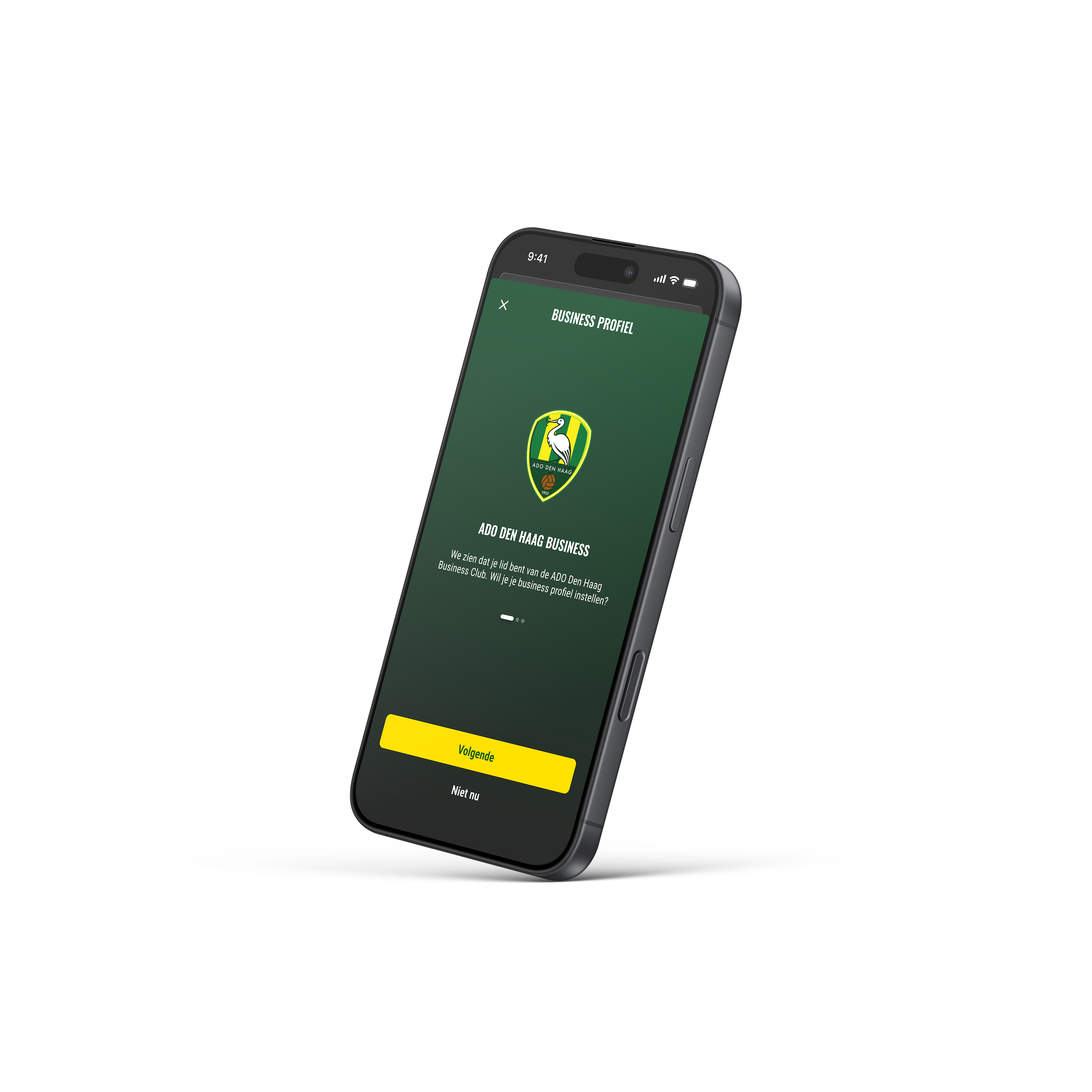 Home ADO Den Haag Business Wallet