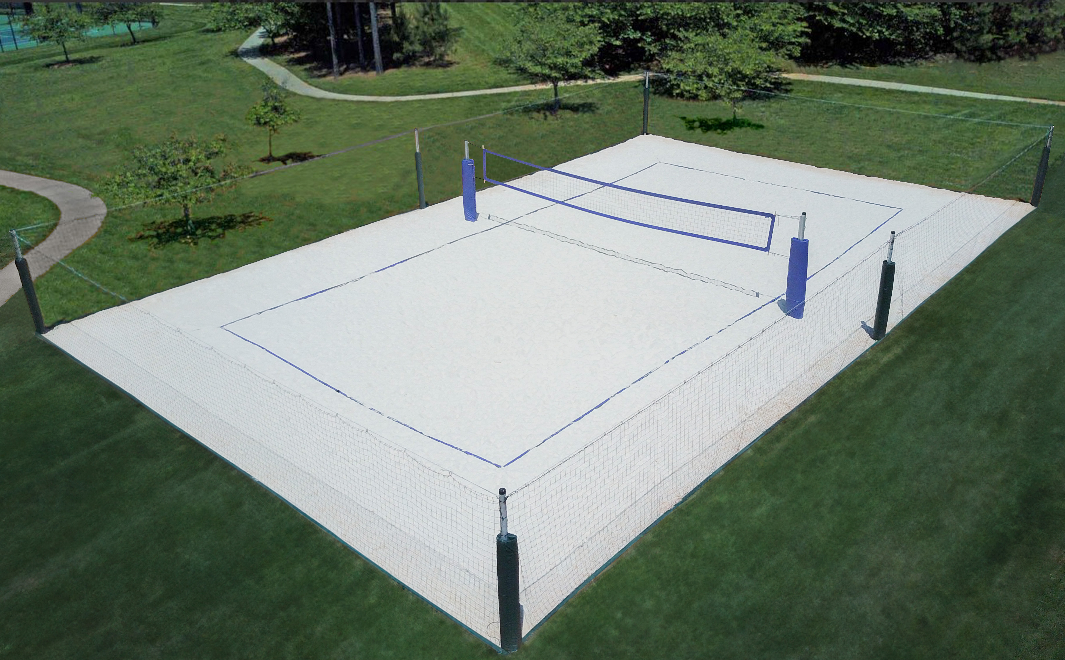 Volleyball Courts — detail