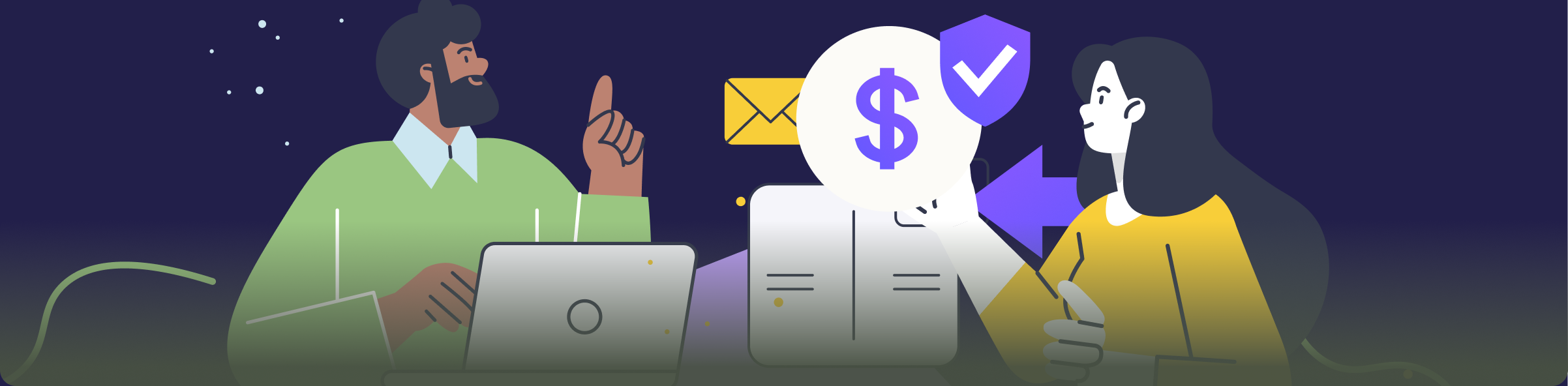 Flychain brand illustration