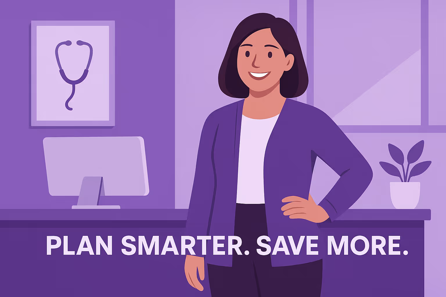 Healthcare practice owner celebrating successful tax optimization with Flychain Taxes.