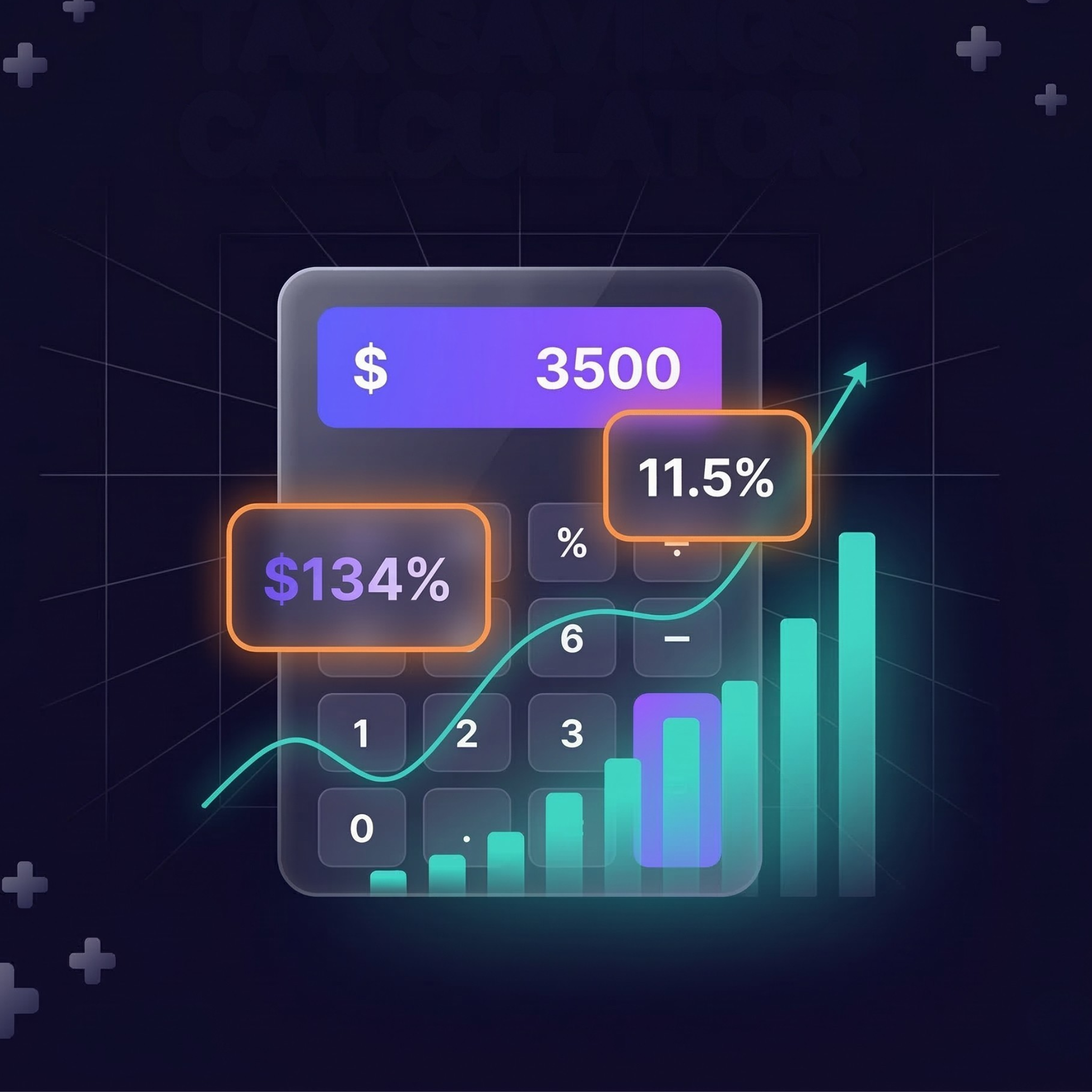 Tax savings calculator showing the planning gap for healthcare practice owners