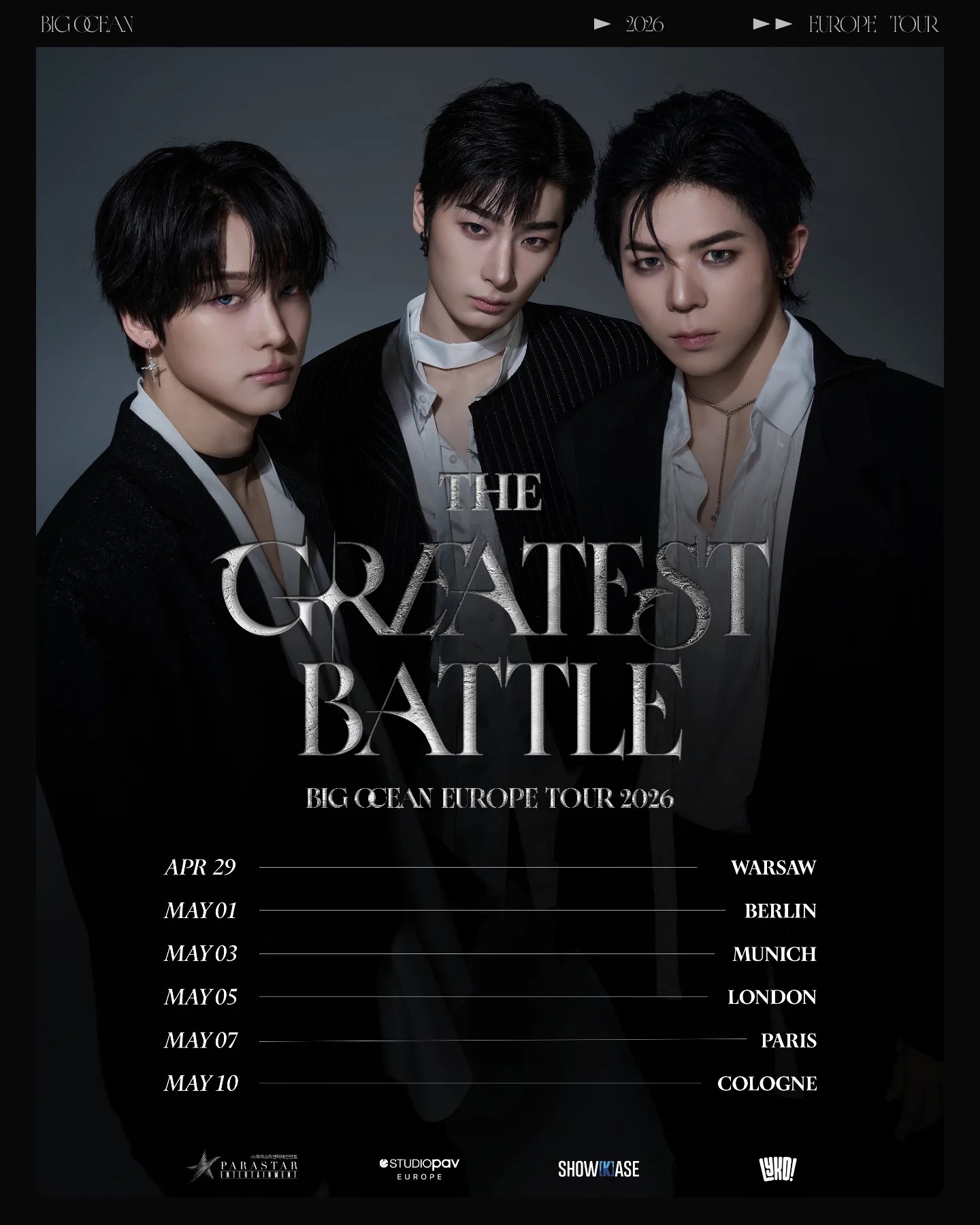 Big Ocean 'The Greatest Battle' Europe Tour