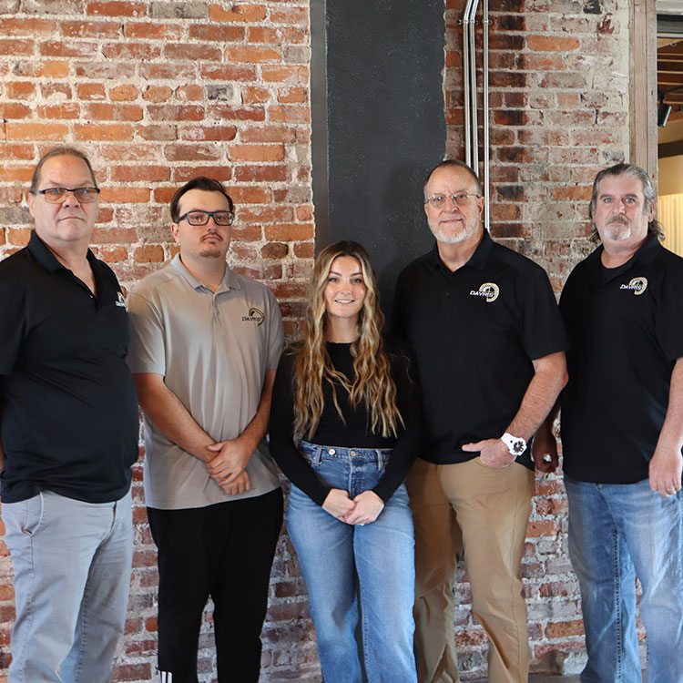 Davris team standing together.
