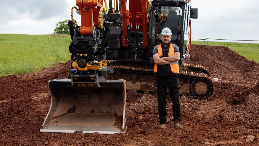 Champion Groundworks with new excavator equipment in Devon and Cornwall