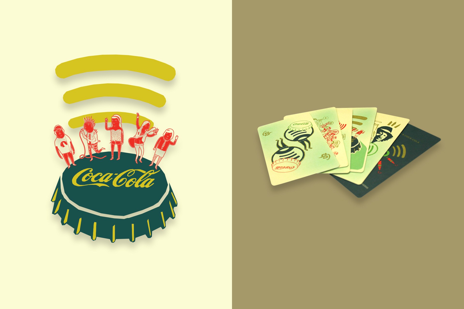 Card fronts with custom illustration
