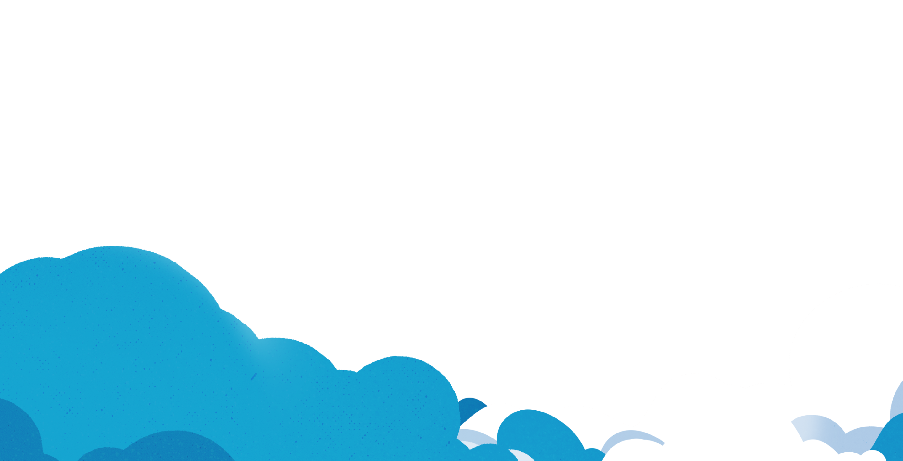 Illustration of a white seagull head with black eye and beak above stylized blue and white waves.
