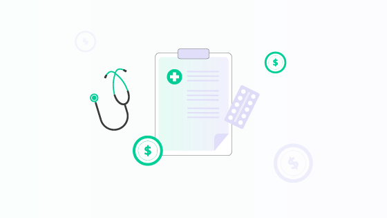 Stethoscope with provider paperwork