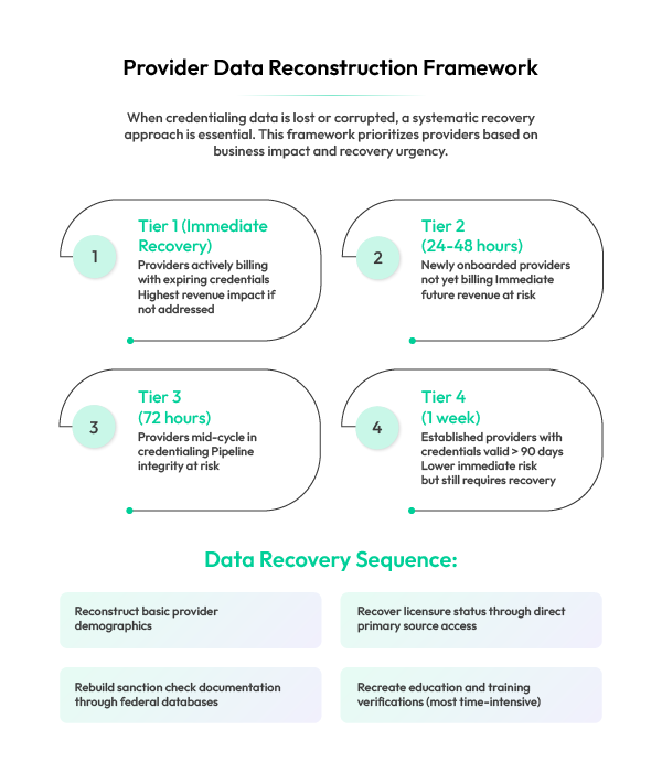 Provider Data Reconstruction Framework