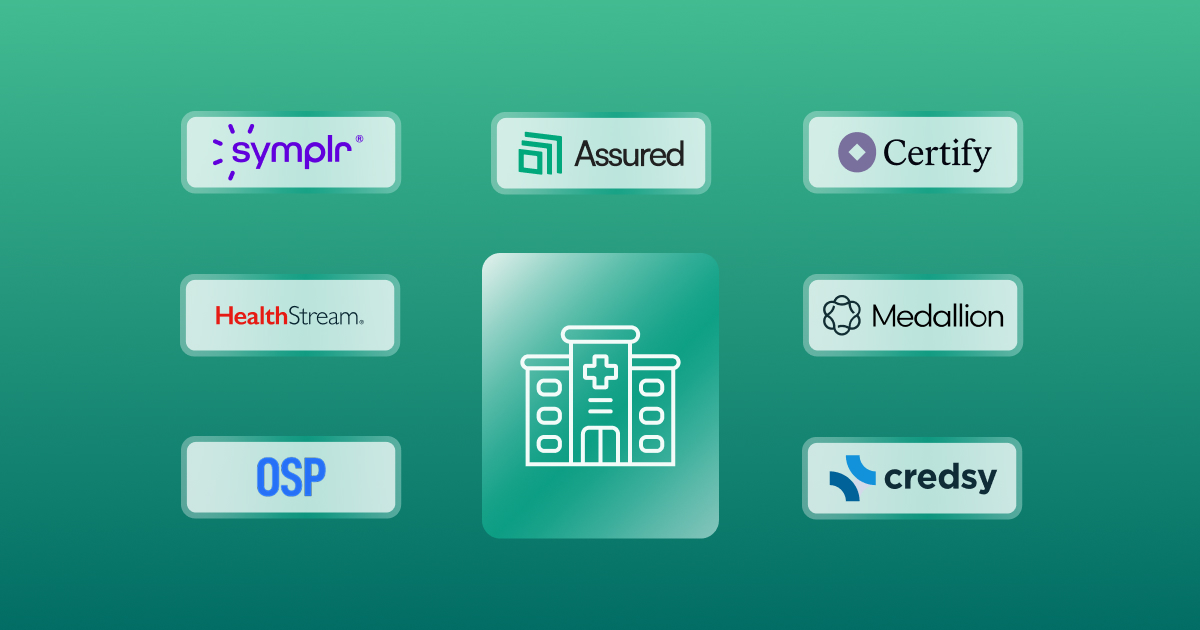 Credentialing vendor logo comparison