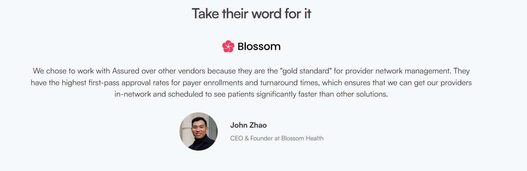 Blossom testimony