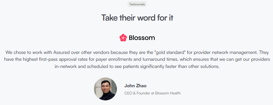 Blossom testimony