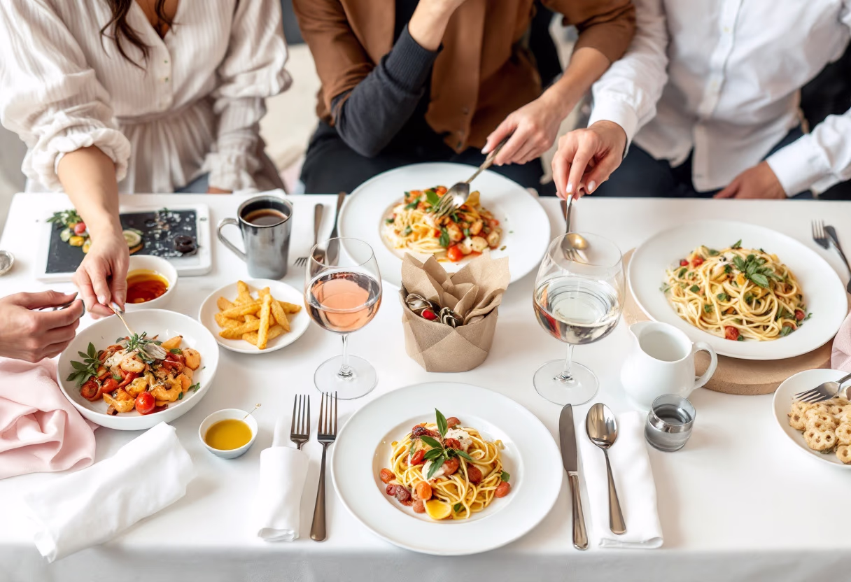 image of a hosted event inside the restaurant