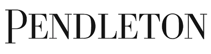The 'PENDLETON' logo in a bold serif font