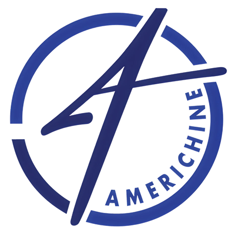 Americhine brand logo featuring a stylized letter A enclosed in a partial circle.