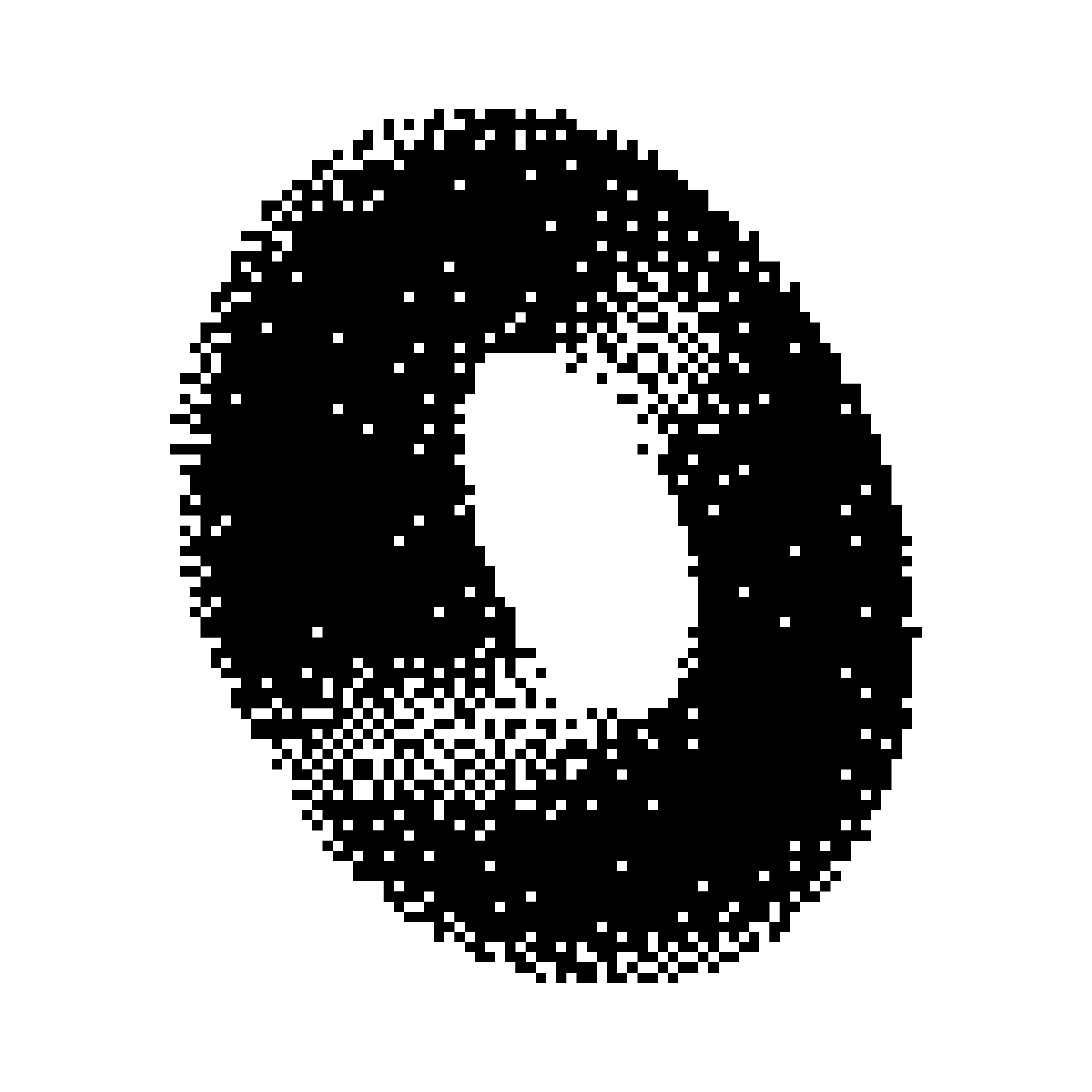 Black silhouette of a ring