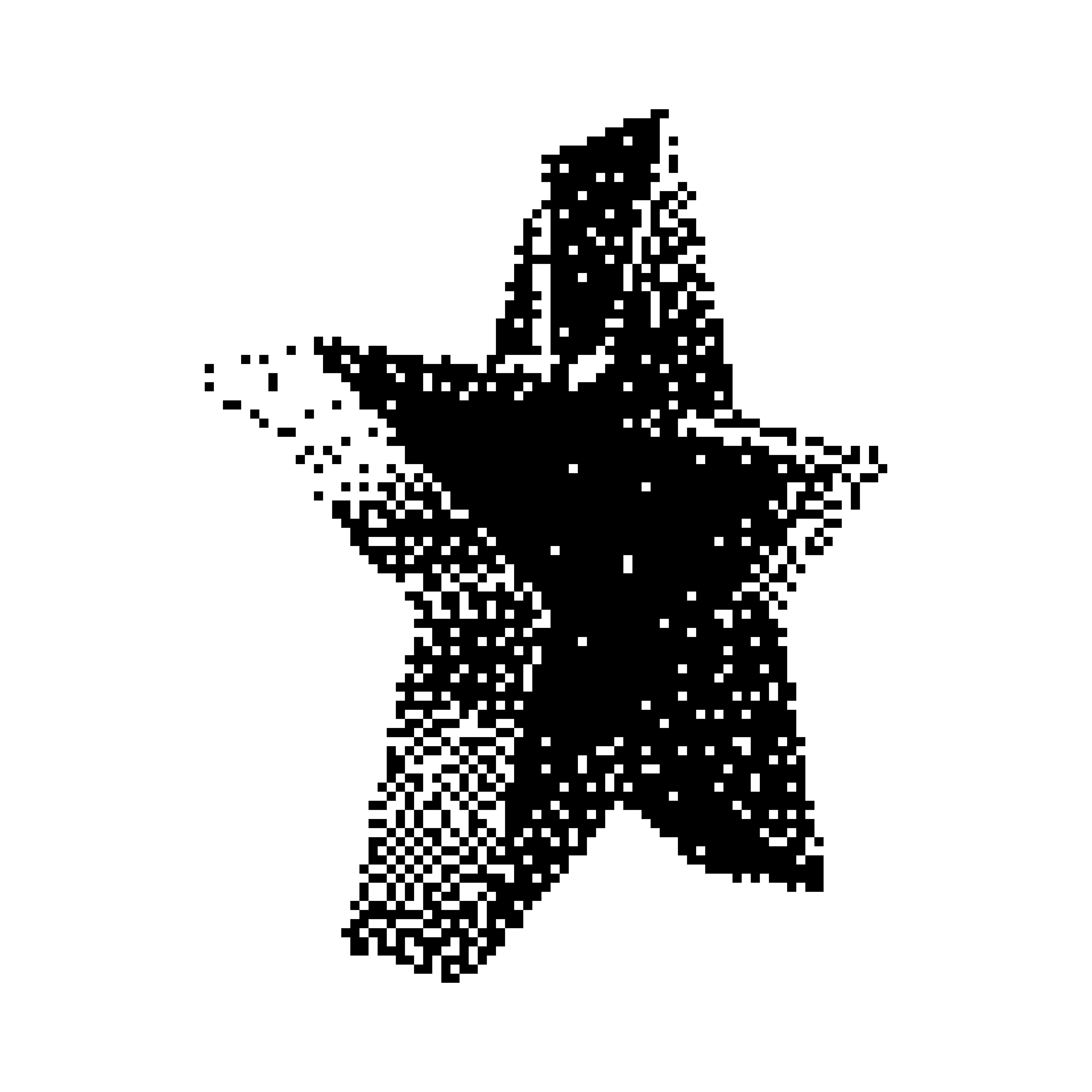 Abstract dotted star shape