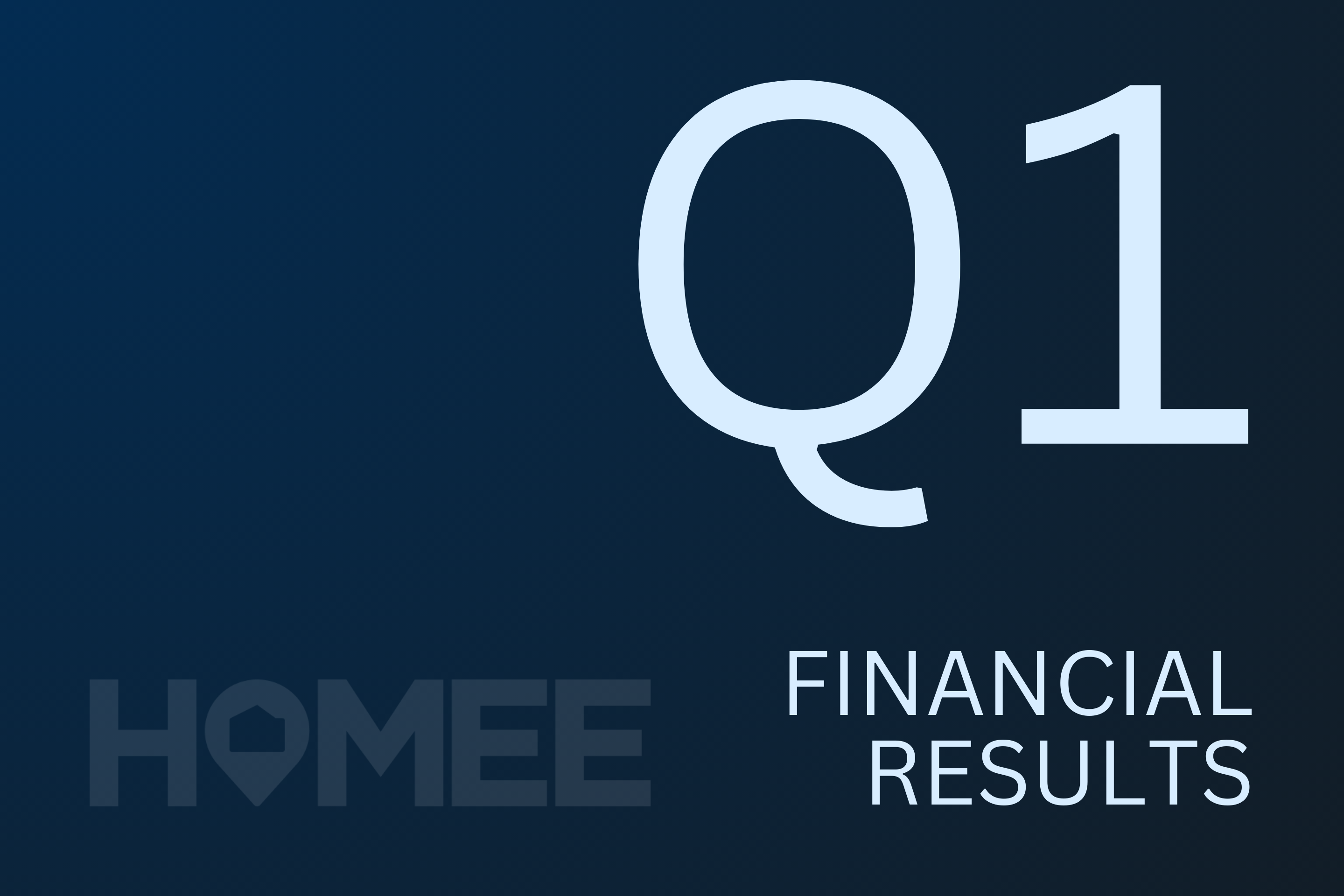 HOMEE Announces Record Q1 Financial Results