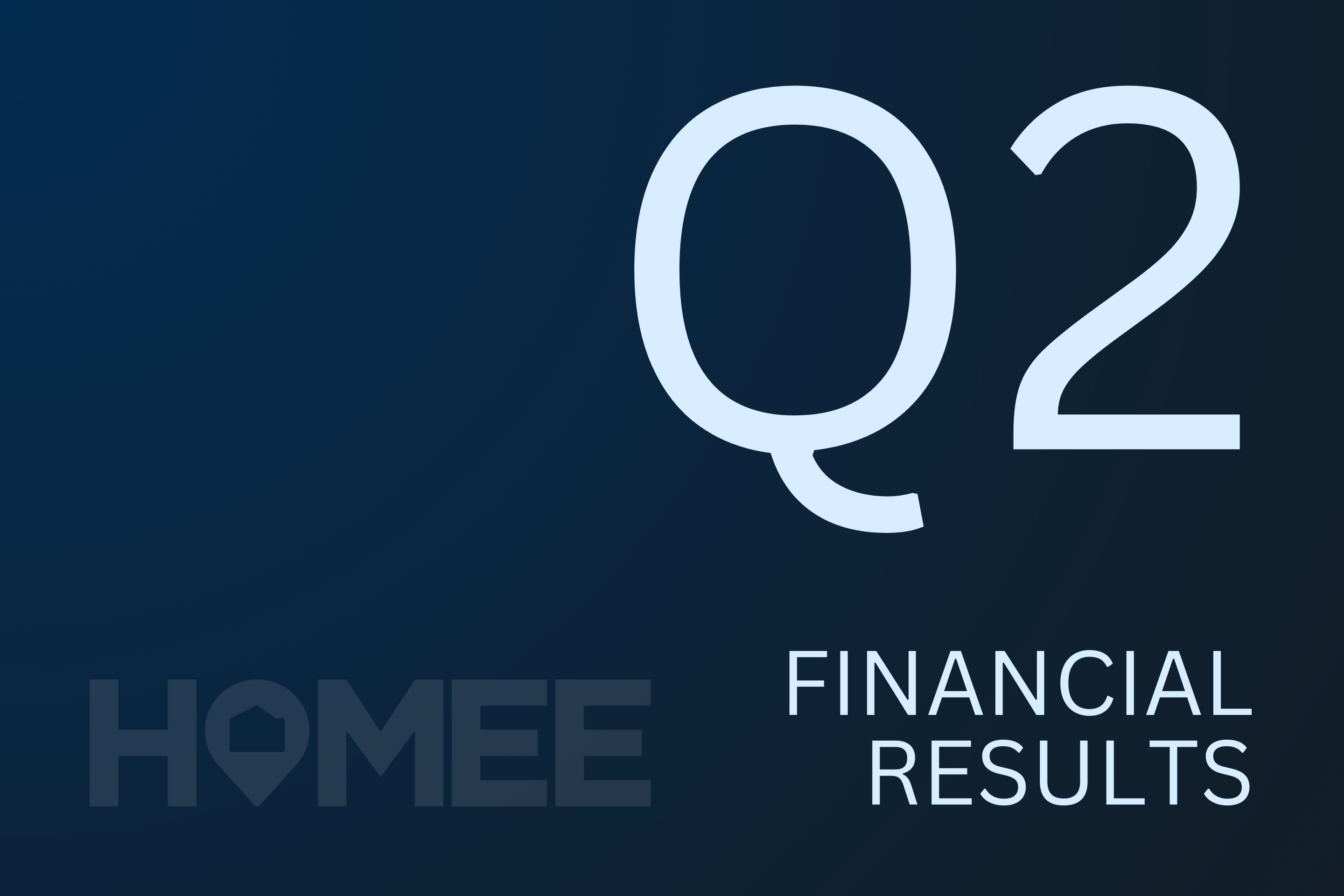 HOMEE Announces Record Q2 Financial Results