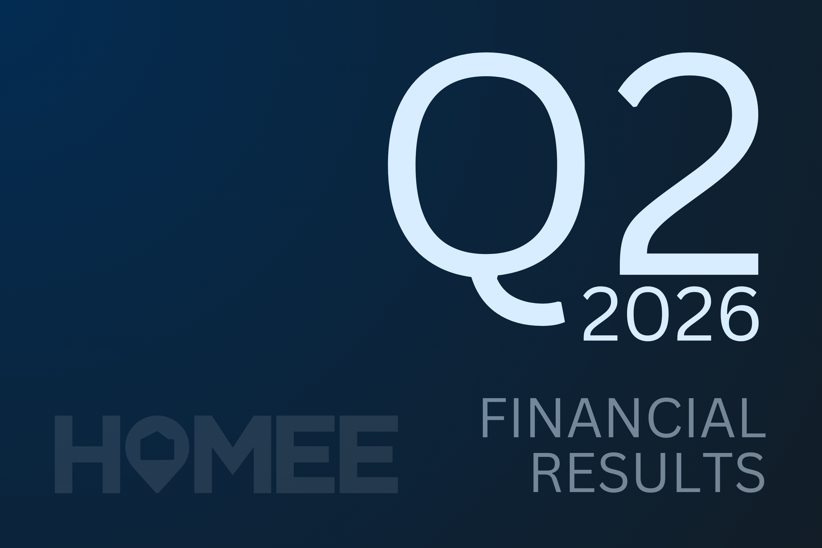 HOMEE Announces Record Second Quarter 2026 Financial Results