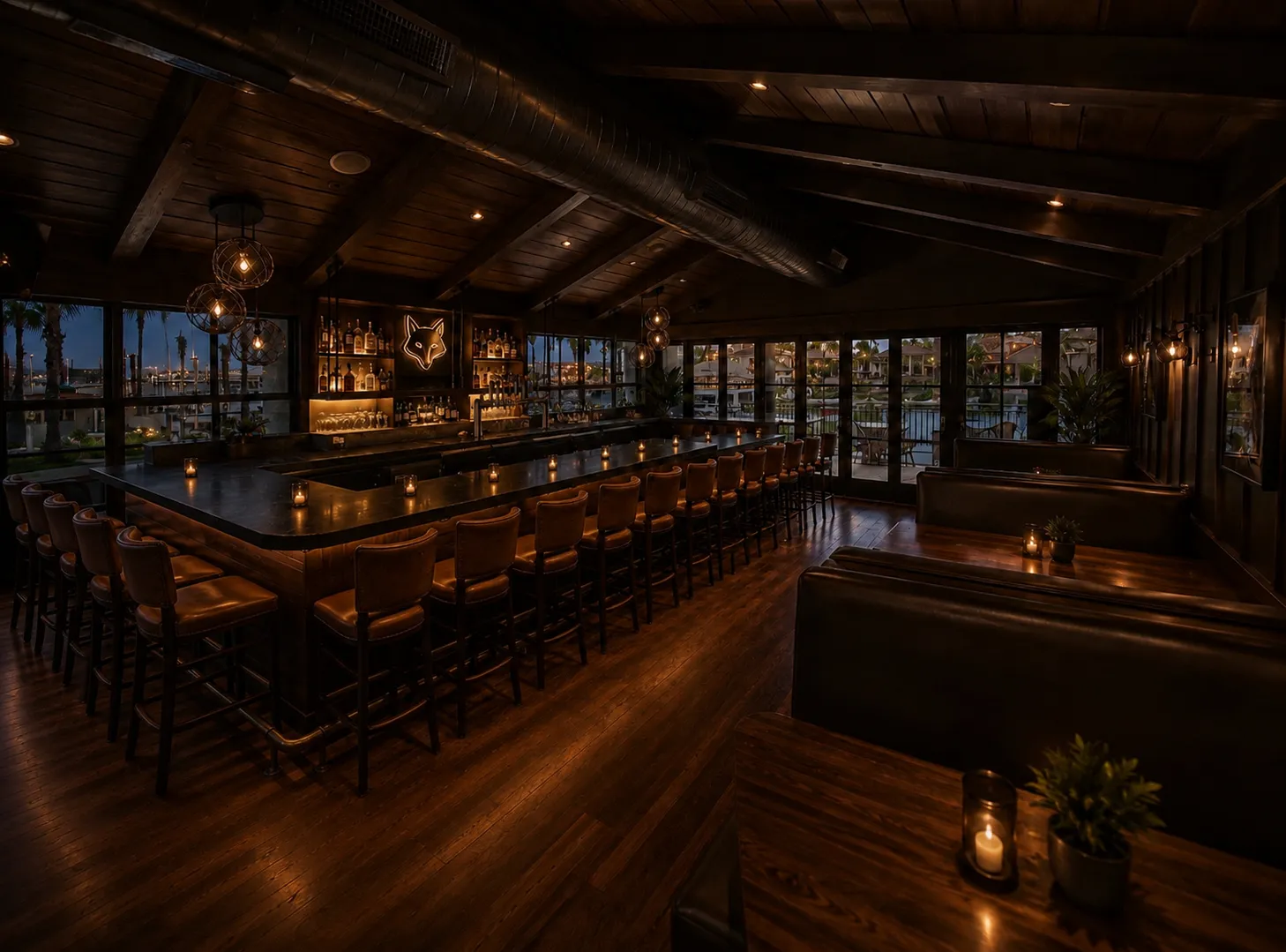 Mixed-use development activated by restaurant and hospitality spaces.